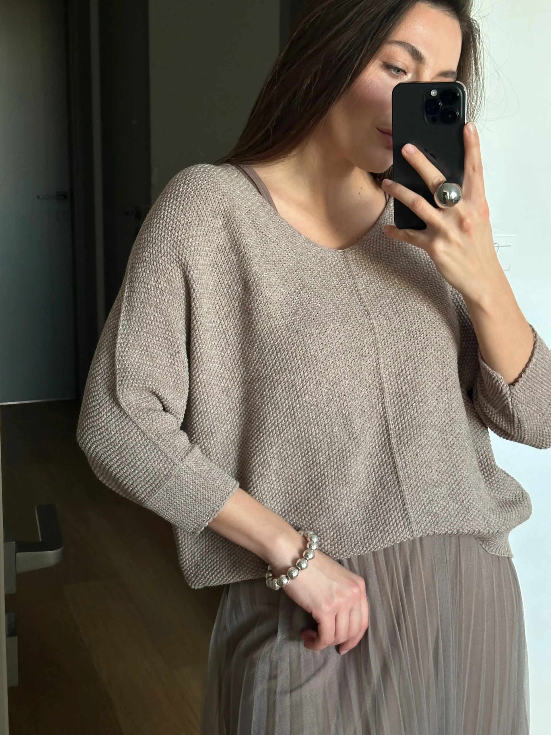 Oversized Pullover & Sleeveless Dress Set | TAUPE 2 Oversized Pullover & Sleeveless Dress Set | TAUPE 2