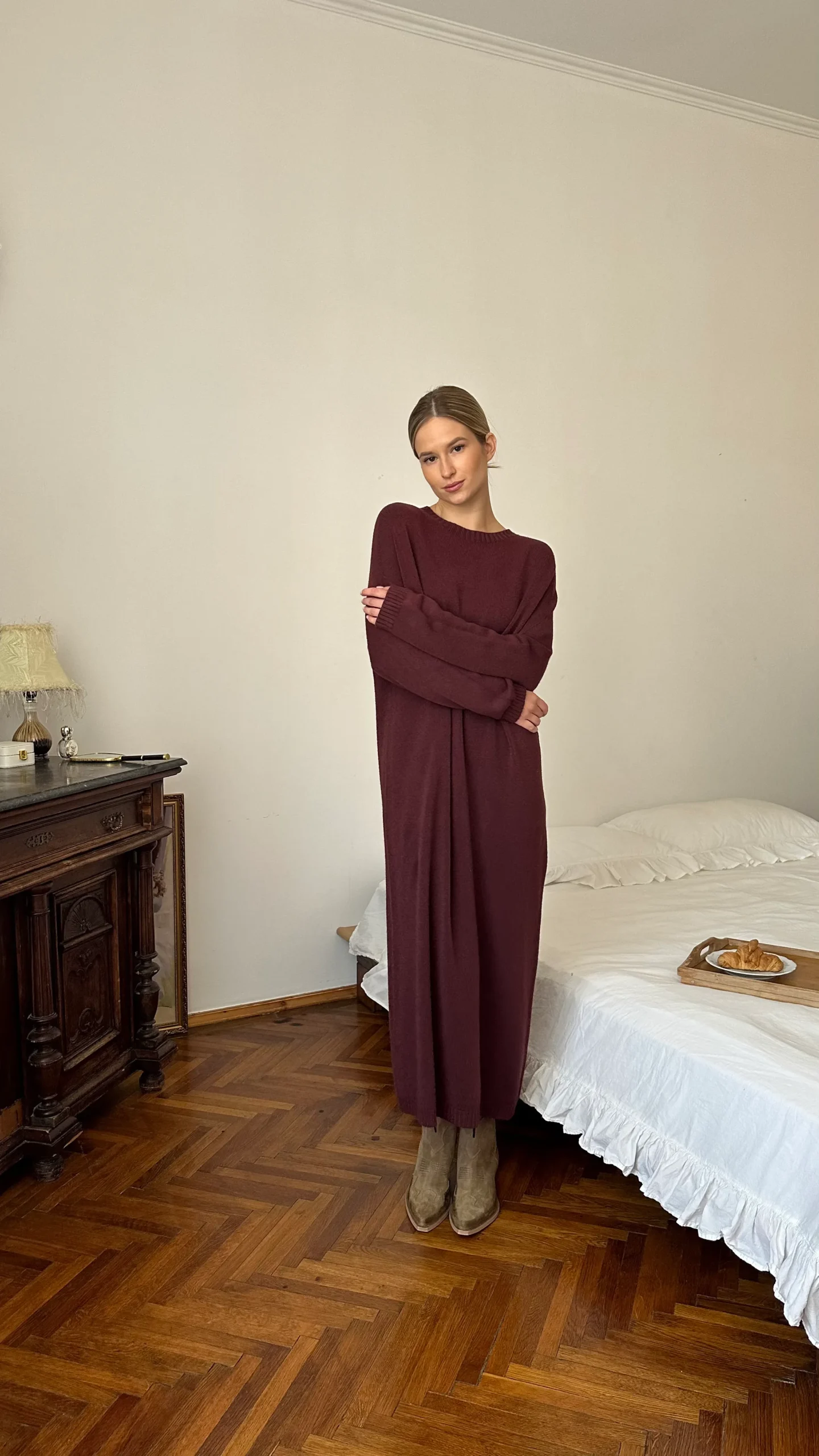 Soft Oversized Maxi Dress | BORDEAUX Soft Oversized Maxi Dress | BORDEAUX