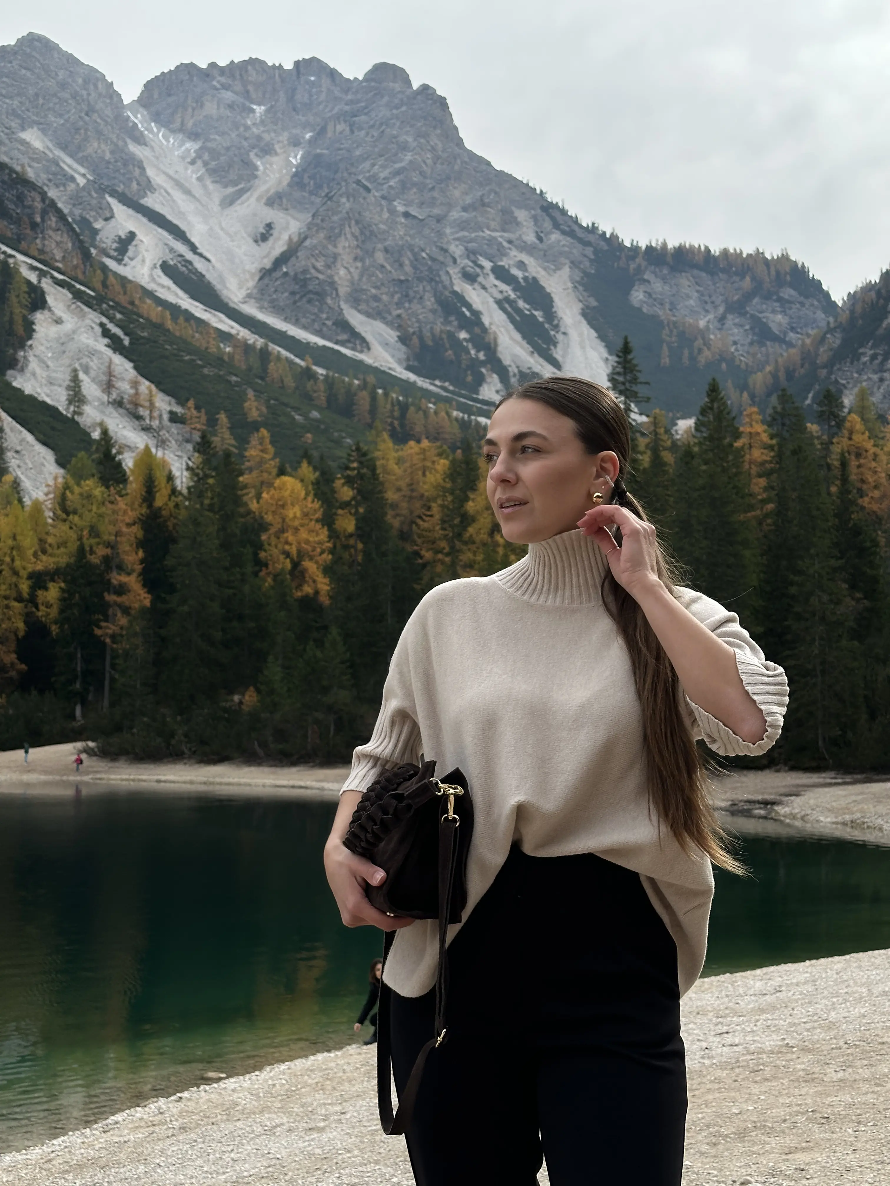 Oversized Knit Sweater | BEIGE