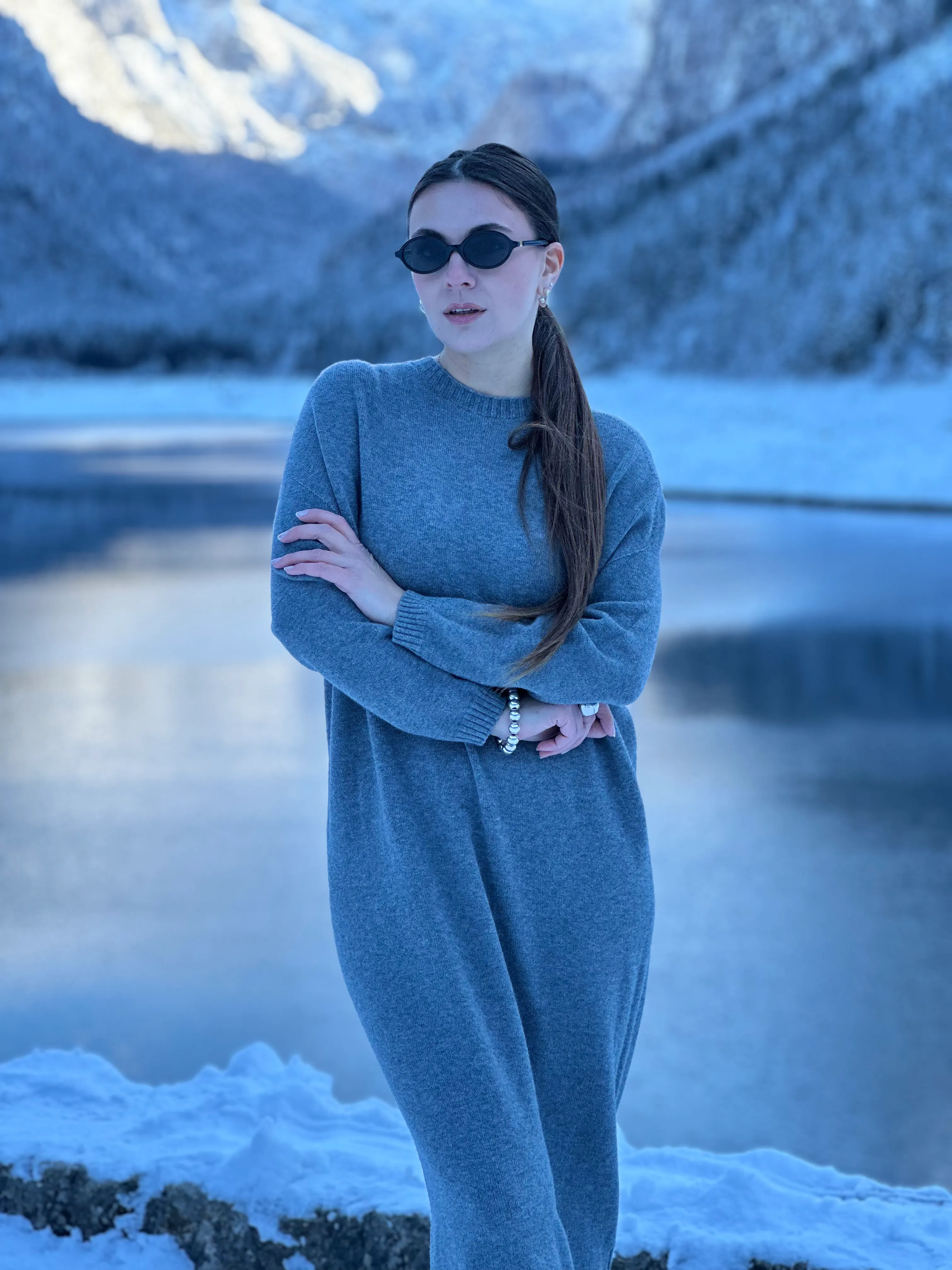 Soft Oversized Maxi Dress | GRAY